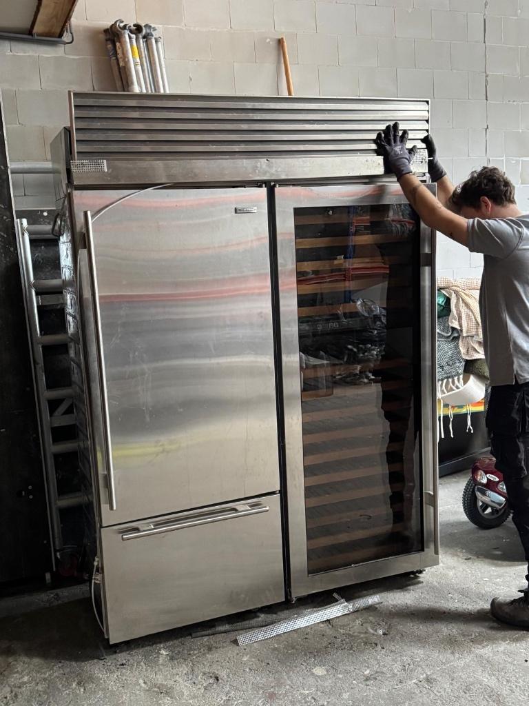 SubZero Duo, koeler en wijnkoeler, Ophalen, Zilver, Zo goed als nieuw, Metaal