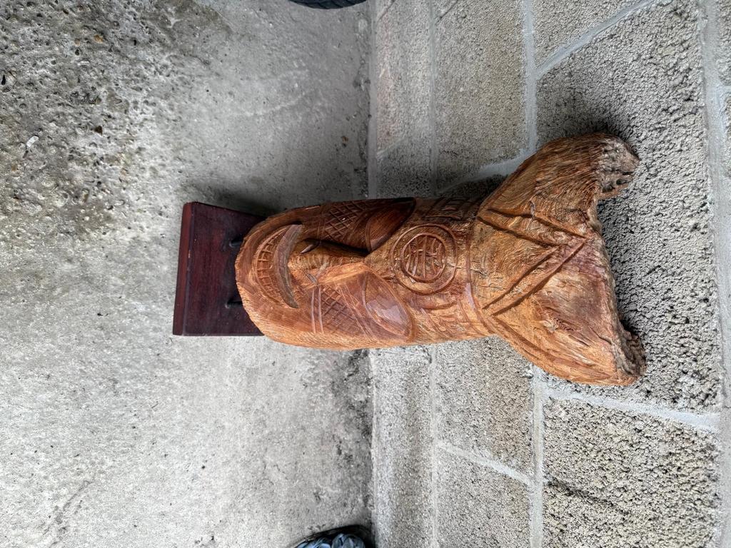 Masker | Afrikaans houtsnijwerk uit boomstam gesneden kunst, Ophalen, Houtsnijwerk, Handgemaakt, Hout