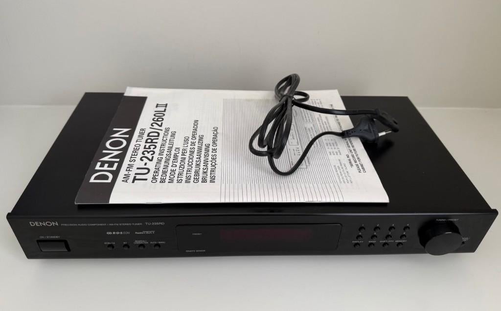 Denon TU-235RD RDS Tuner Zwart Netjes, Ophalen of Verzenden, Zo goed als nieuw, Analoog