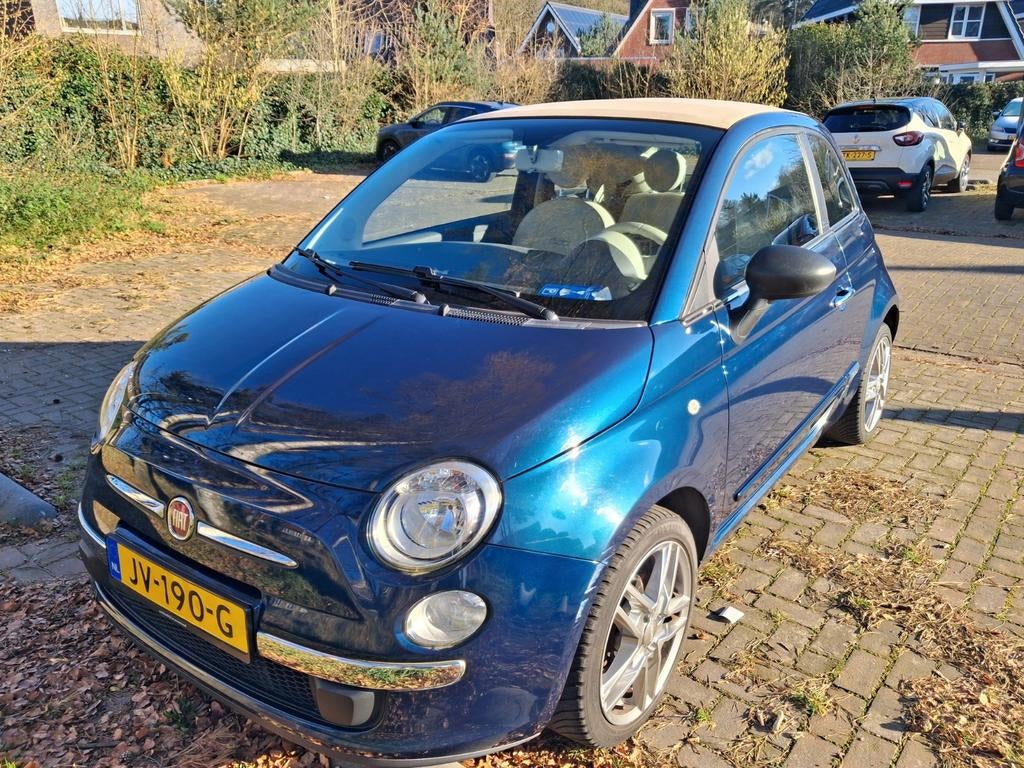 Fiat Cabrio 1.2 blauw airco, Particulier, Te koop