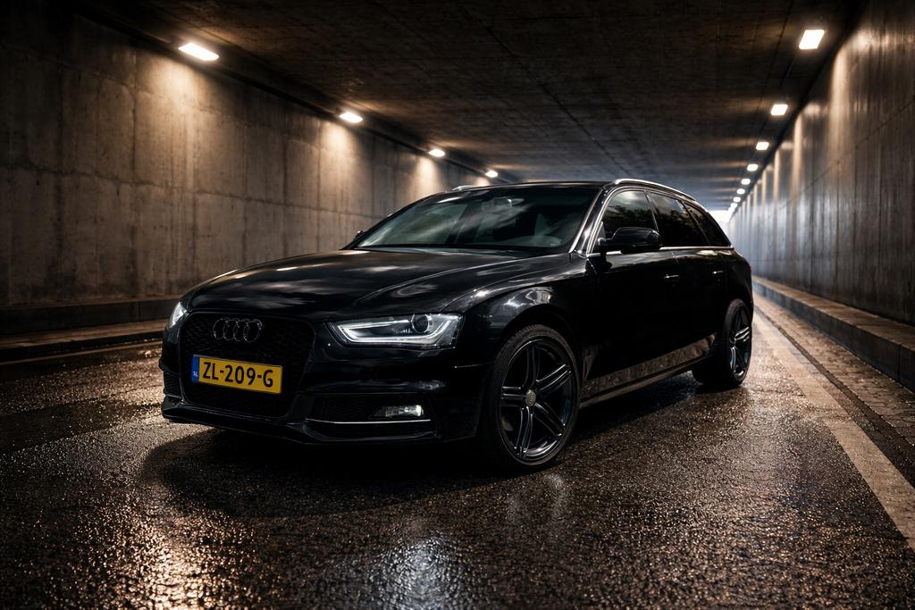 Audi A4 S-line 1.8 Tfsi Avant Multitr. 2013 Zwart, Auto's, 4 cilinders, 1505 kg, A4, Zwart