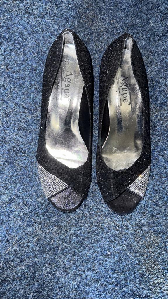 Hakken maat 38, Ophalen of Verzenden, Gedragen, Zwart