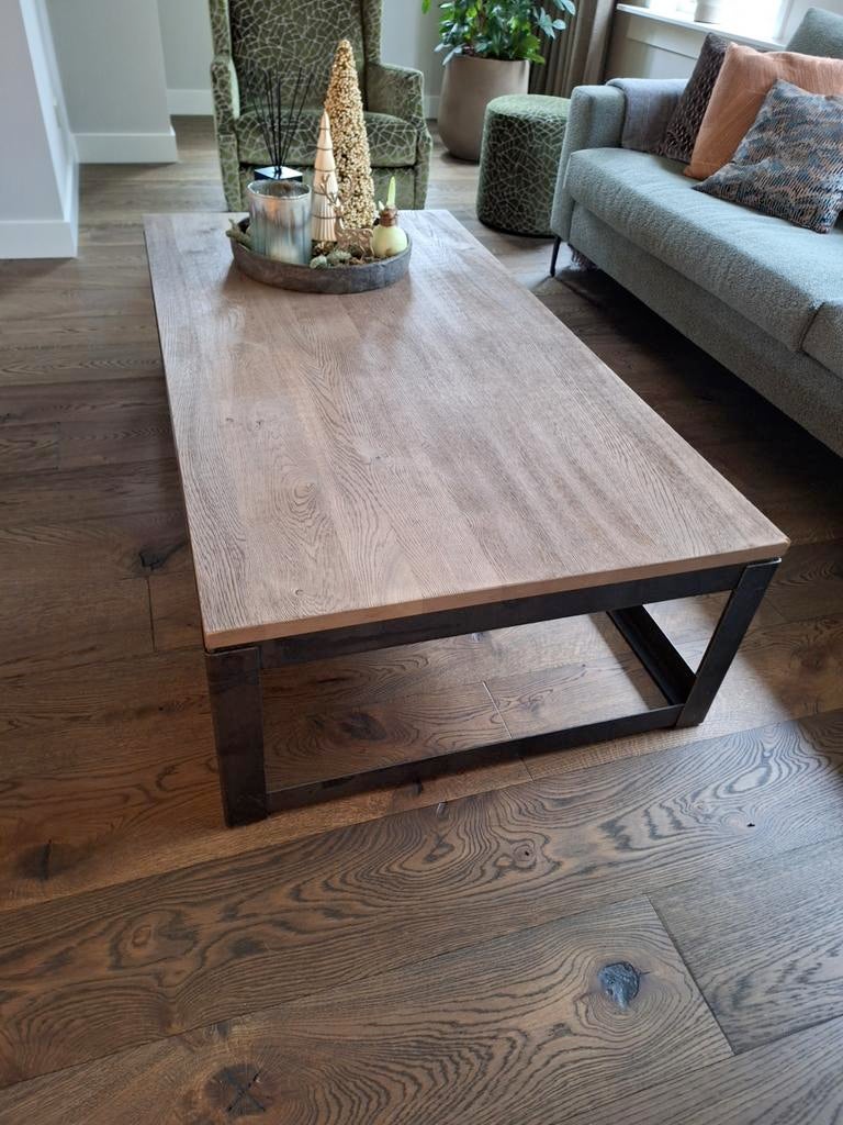 Salontafel Hofstede Raanhuis Lorena, 100 tot 150 cm, Eikenhout, Zo goed als nieuw, Minder dan 50 cm