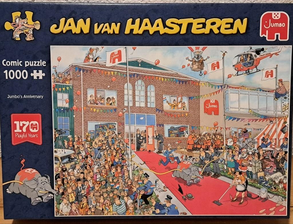 Jan van Haasteren Jumbo's Anniversary 1000 stukjes, Ophalen of Verzenden