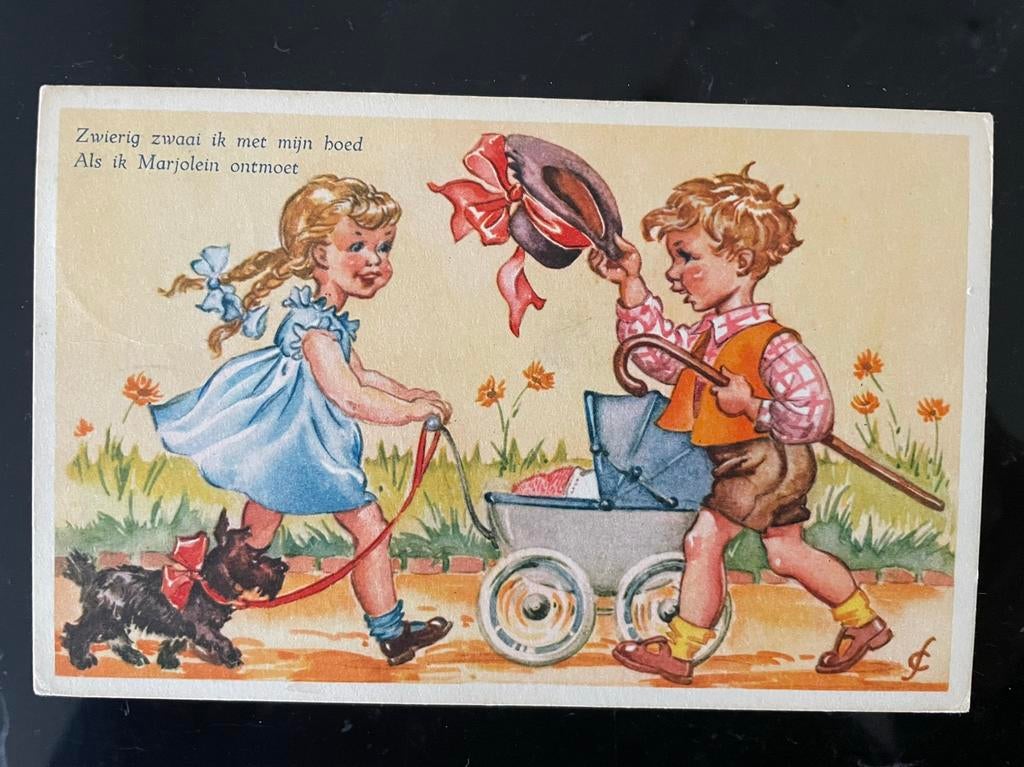 FRÉ COHEN - meisje poppenwagen, Verzamelen, Ophalen of Verzenden, Gelopen