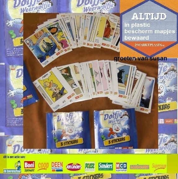 Dolfje weerwolfje stickers voor spaar stripboek (boni), Albert Heijn, Ophalen of Verzenden