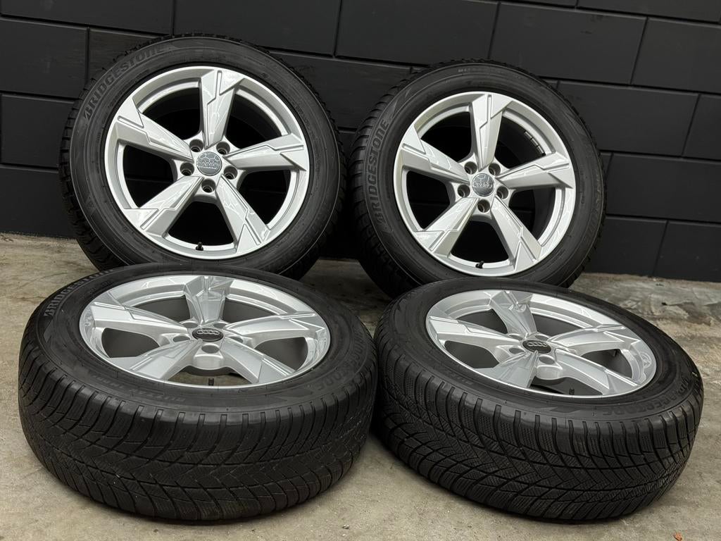 WINTER! Originele 18 inch Audi A6 C8 5x112 ET39 Bridgestone, Auto-onderdelen, Banden en Velgen, Ophalen, 18 inch, ., Banden en Velgen