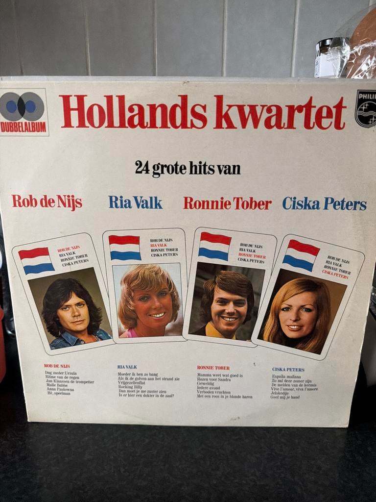 T4. Hollands Kwartet - rob de Nijs, Valk, Tober, peters, Ophalen of Verzenden, Gebruikt, 12 inch, Levenslied of Smartlap