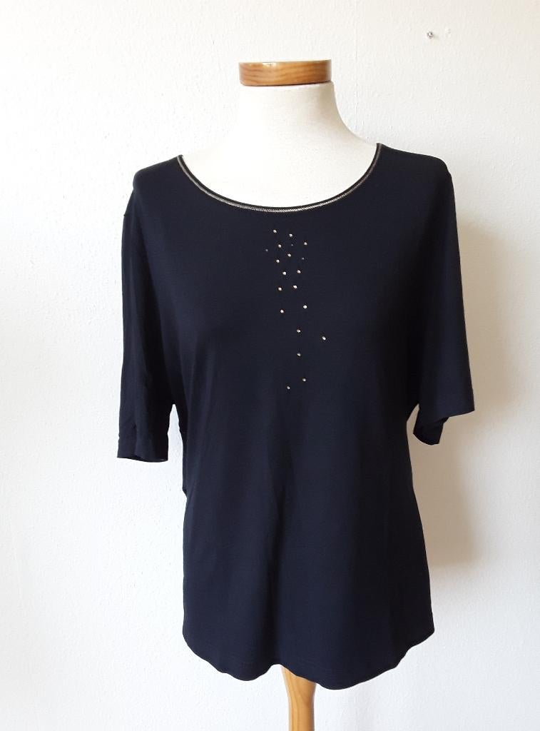 Sommermann shirt in do.blauw/zwart mt 50, Maat 46/48 (XL) of groter, Ophalen of Verzenden, Zo goed als nieuw, Korte mouw