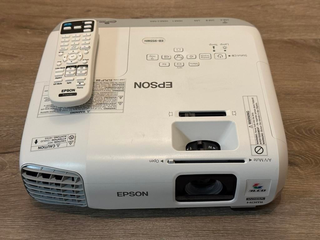 Epson EB-955WH 3200 ansilumen beamer (1280x800) 16:10, HD (720), Epson, Ophalen of Verzenden, Zo goed als nieuw