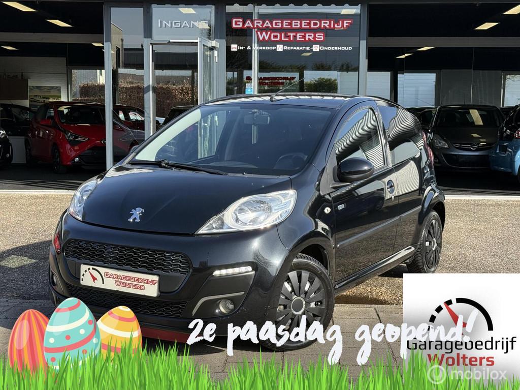Peugeot 107 1.0 Envy AIRCO 5DRS NW APK ONDERHOUD+GARANTIE, Voorwielaandrijving, Stof, Gebruikt, Zwart