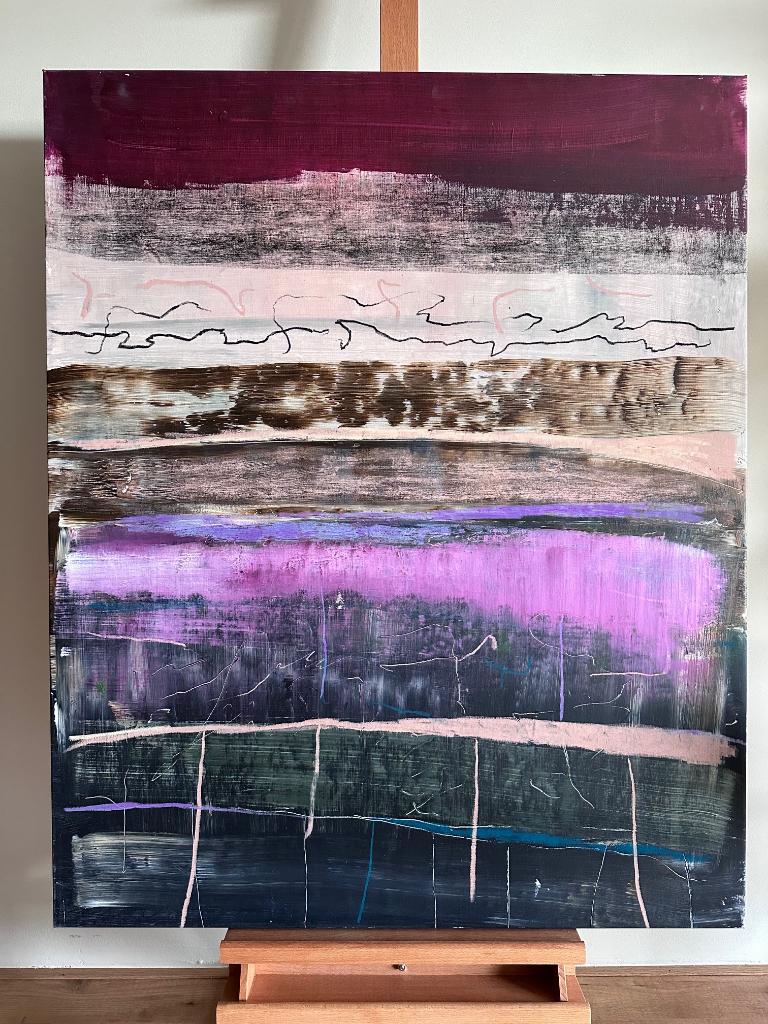 Masaki Kazushi schilderij abstract, Ophalen