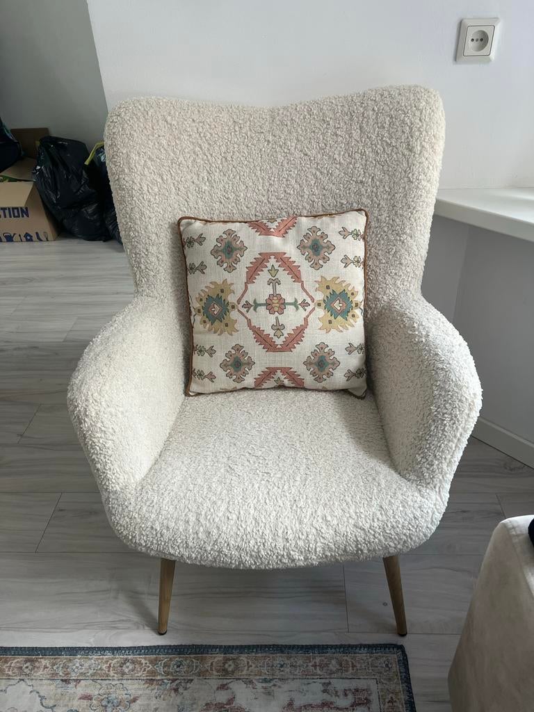 Mooie fauteuil, Huis en Inrichting, Fauteuils, Ophalen, Gebruikt, Stof, 75 tot 100 cm