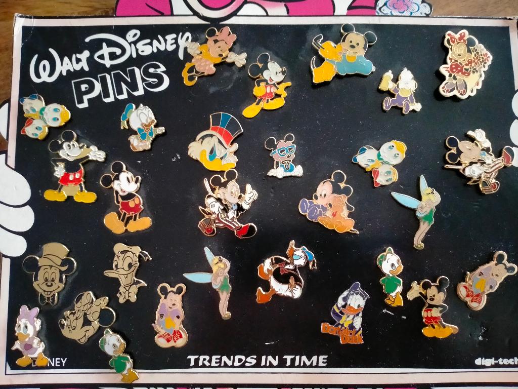 Donald Duck Tinkerbell Kwik Mickey Mouse Walt Disney pins, Ophalen of Verzenden, Zo goed als nieuw