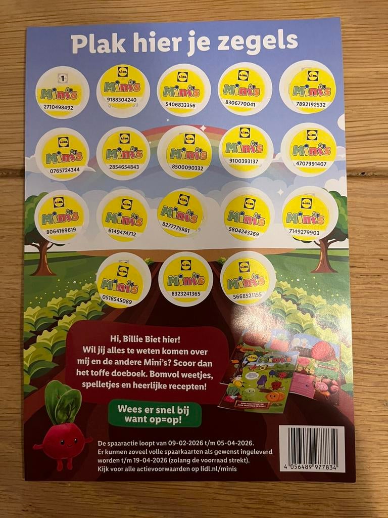 Lidl Mini's spaarkaarten (meerdere beschikbaar), Lidl, Ophalen of Verzenden
