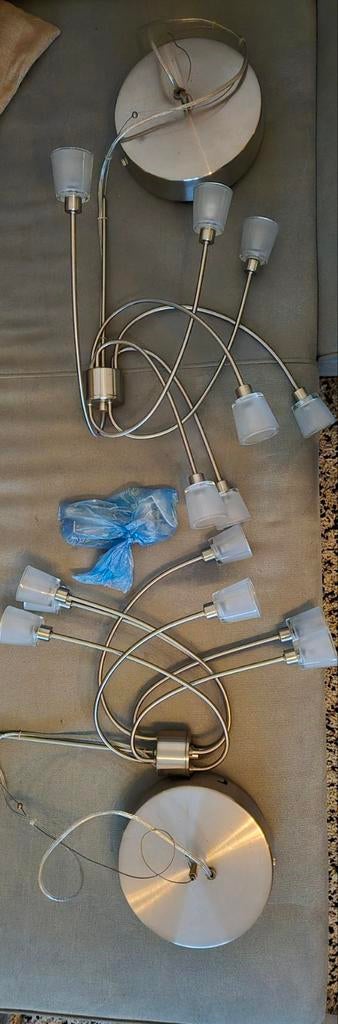 2x Ikea Kryssbo Plafondlamp - 7 armen, Ophalen, Minder dan 50 cm