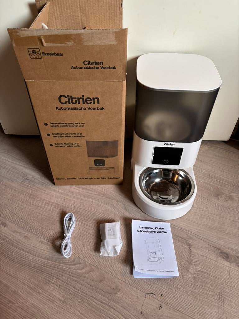 Automatisch Voerbak Kat en Hond 6,5L ( Citrien ), Dieren en Toebehoren, Ophalen of Verzenden, Nieuw