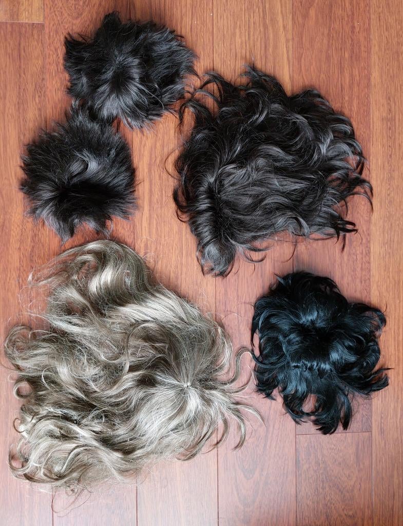 Pruiken te koop, kort, halflang en lang haar, Ophalen of Verzenden, Zo goed als nieuw, Carnaval