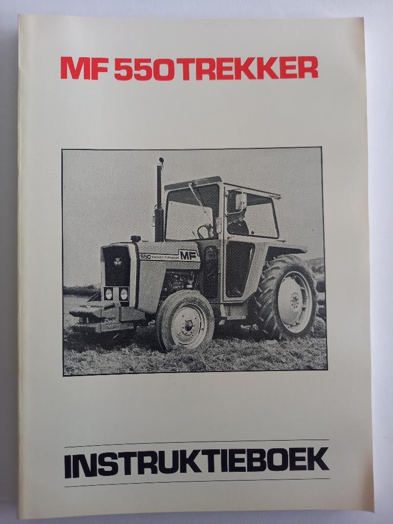Massey Ferguson Instruktieboek MF550 Trekker, Ophalen of Verzenden, Nieuw, Catalogus