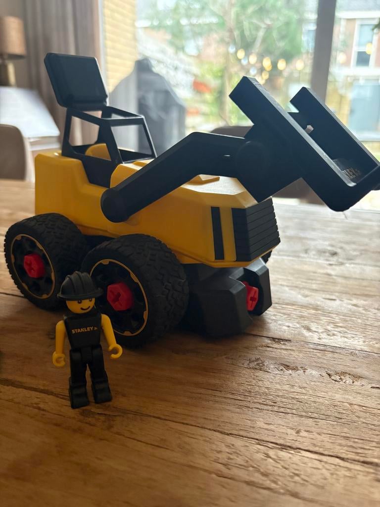 Stanley Jr. Speelgoed Tractor Loader ZGAN, Ophalen of Verzenden, Zo goed als nieuw, Jongen of Meisje
