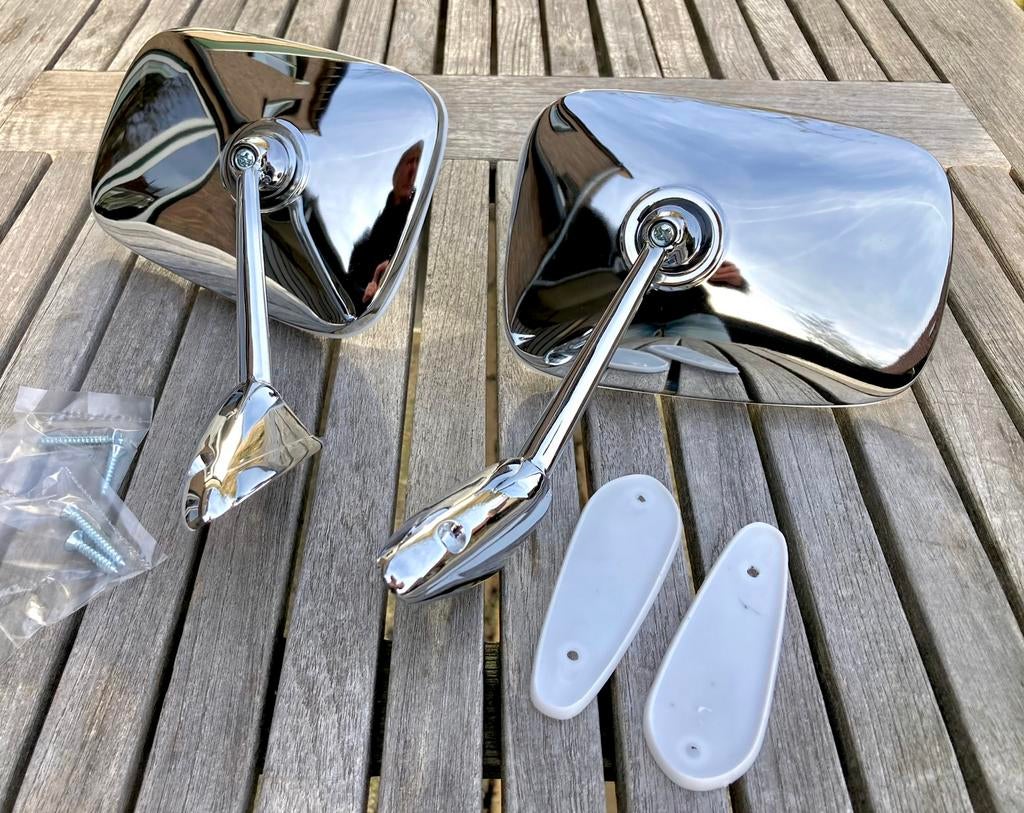 Chrome oldtimer spiegels type Cipa 2, Ophalen of Verzenden, Nieuw