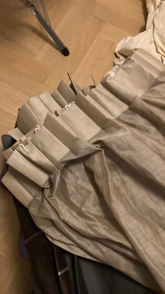 Kendix gordijnen en bijpassenede vitrage, Ophalen, Gebruikt, 200 cm of meer, Zwart