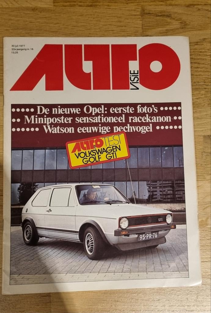 Autovisie 1977 Golf GTI, Ophalen of Verzenden, Gelezen, Volkswagen