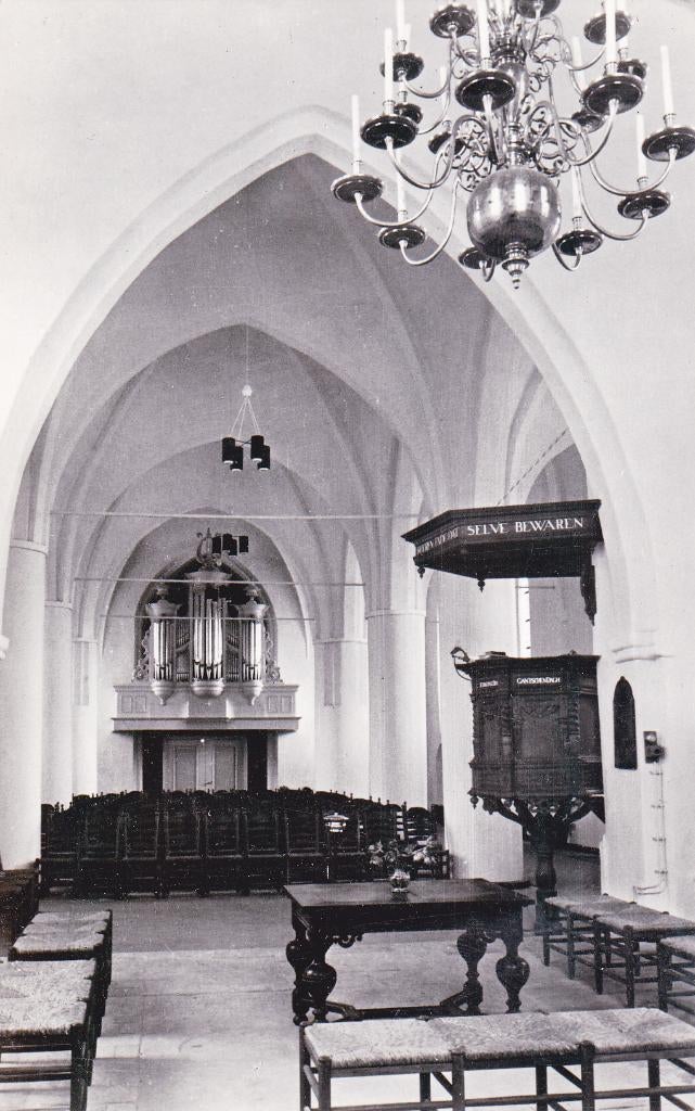 03847 Sleen - Interieur Ned. Herv. kerk - 1970, Verzenden, 1960 tot 1980, Ongelopen, Drenthe