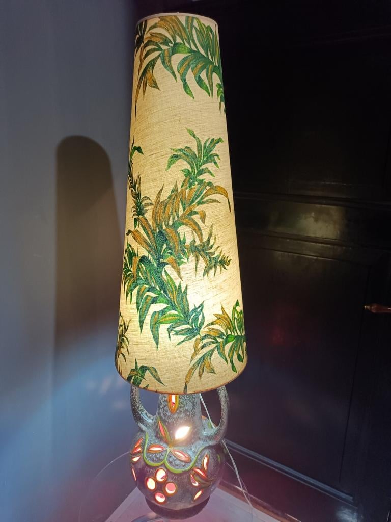 Vloerlamp w Germany,vintage ,jaren 70,fatlava, Huis en Inrichting, Ophalen, Overige materialen, Gebruikt, 100 tot 150 cm