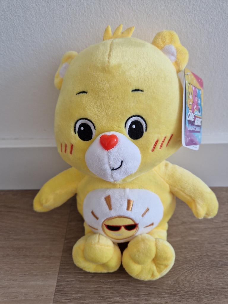 Nieuw! Knuffel Troetelbeertjes Care Bears geel beer K8341, Ophalen of Verzenden, Zo goed als nieuw, Beer