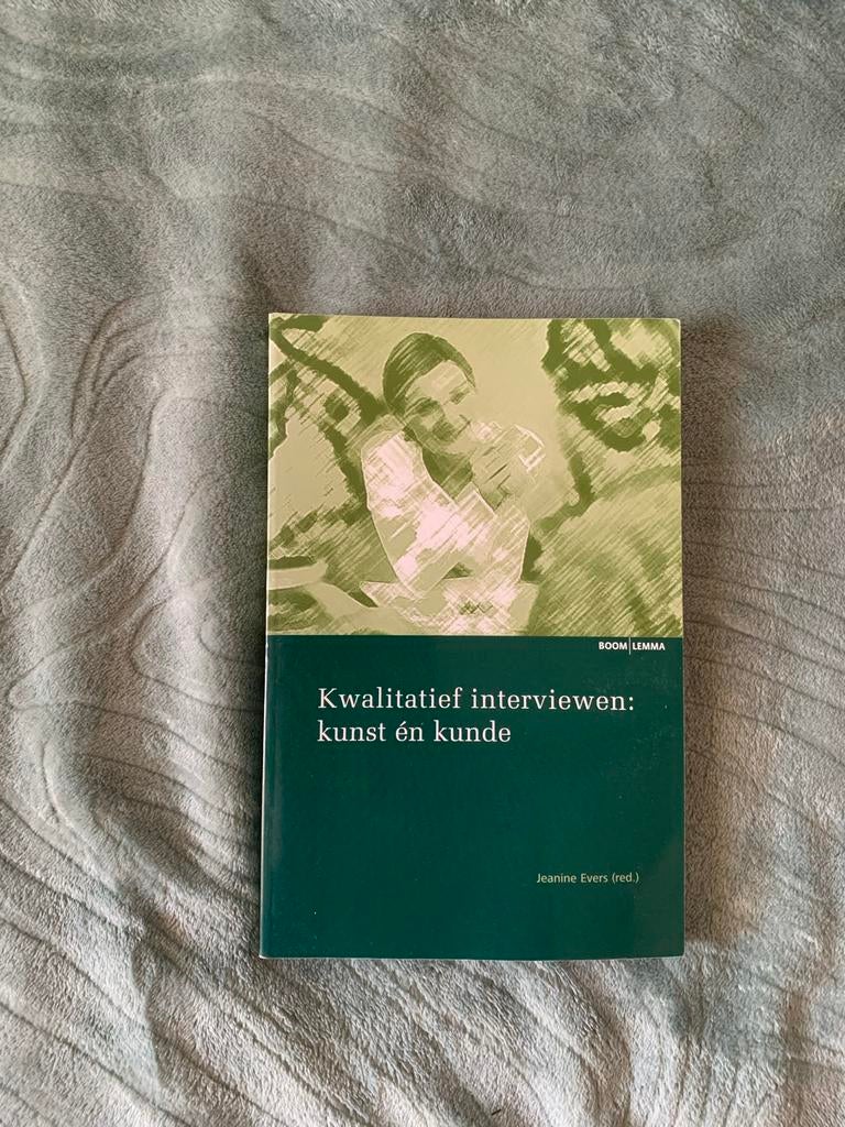 Kwalitatief interviewen - Jeanine Evers, Ophalen of Verzenden, Zo goed als nieuw