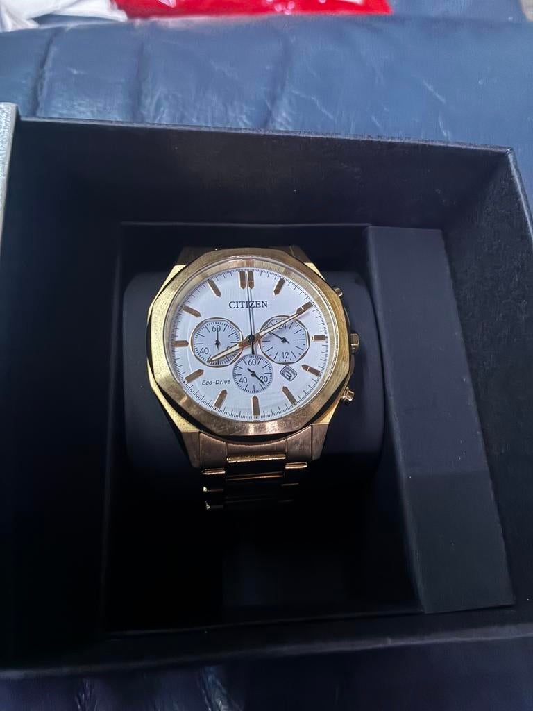 Eco-drive Citizen herenhorloge, Ophalen of Verzenden, Zo goed als nieuw, Staal, Overige merken