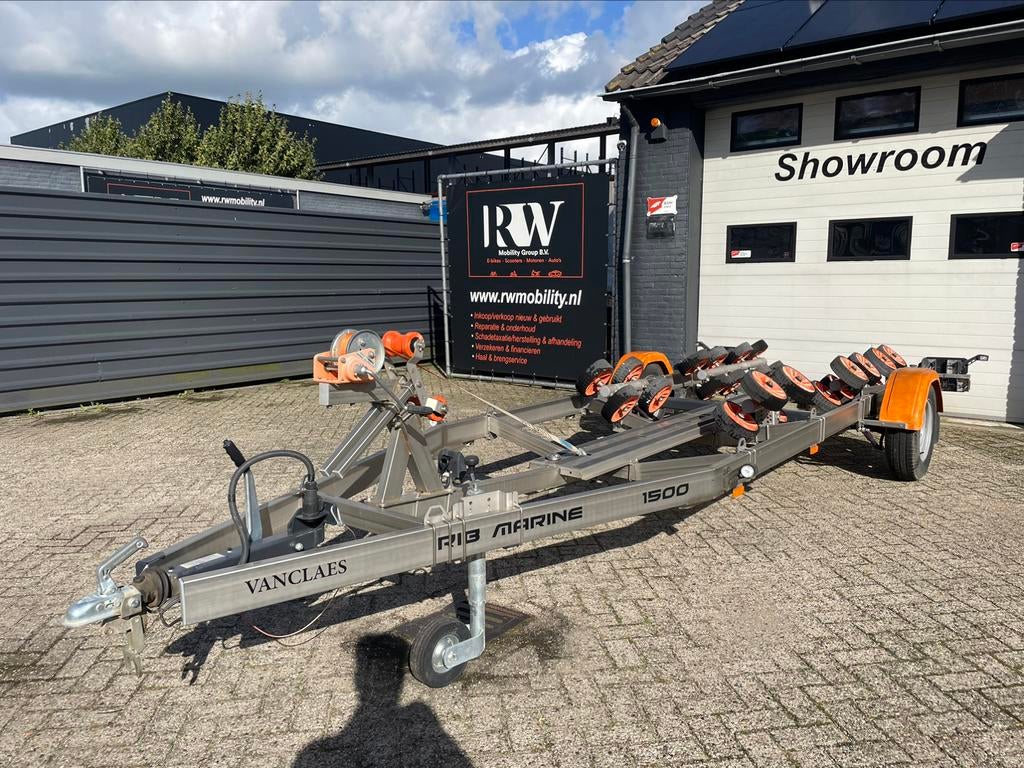 Van Claes Rib Marine 1500 RVS boot trailer zo goed als nieuw, Watersport en Boten, Boottrailers, Ophalen, Minder dan 1500 kg, Overige typen