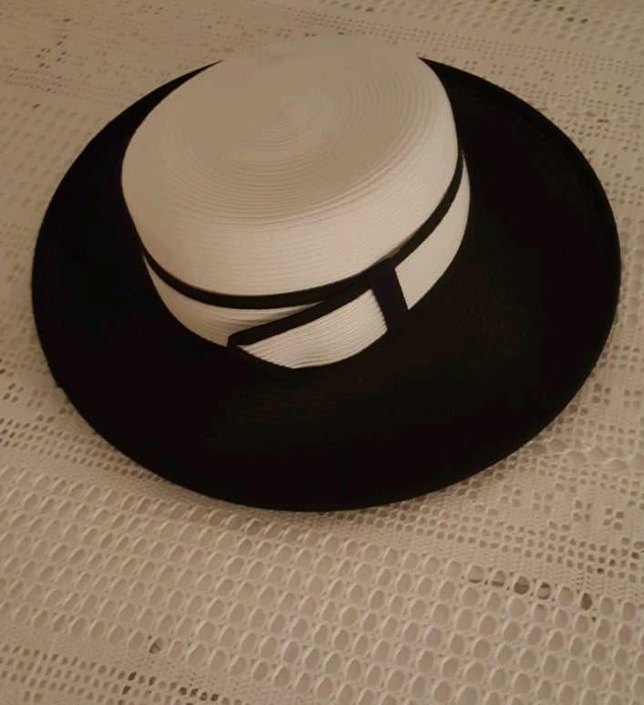 Blauw-witte hoed, Kleding | Dames, Hoeden en Petten, Hoed, Ophalen of Verzenden, Zo goed als nieuw, Complit by marisa