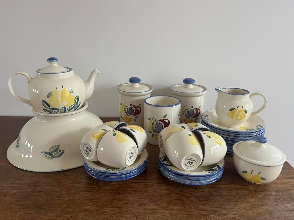 Poole Pottery ontbijtservies 21 delig, Ophalen of Verzenden