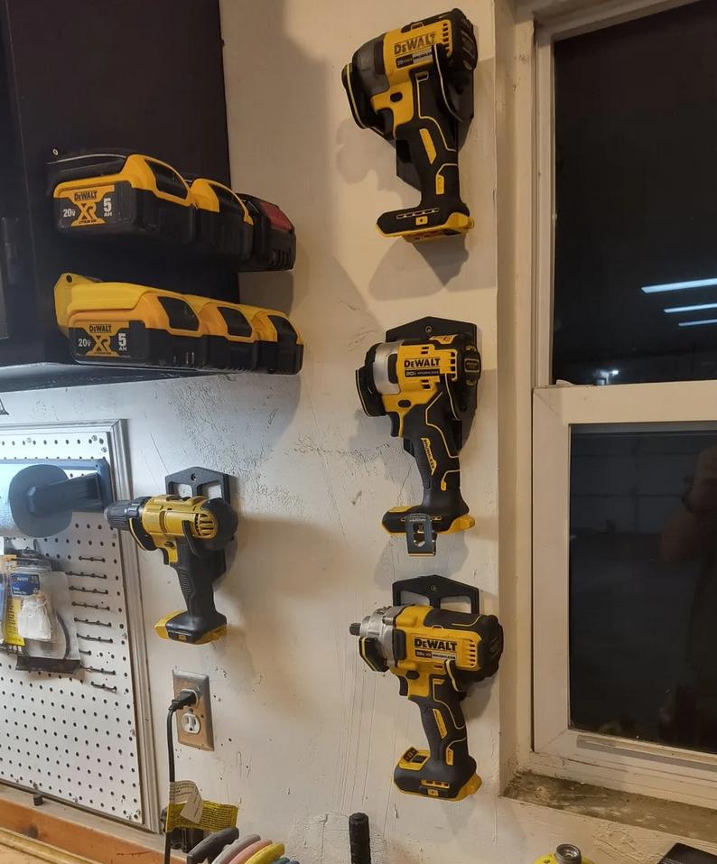 DeWalt muurhouders – Jouw werkplaats strak en professioneel, Nieuw, Ophalen of Verzenden, SolidFlows 3D, Contact@solidflows3d.nl