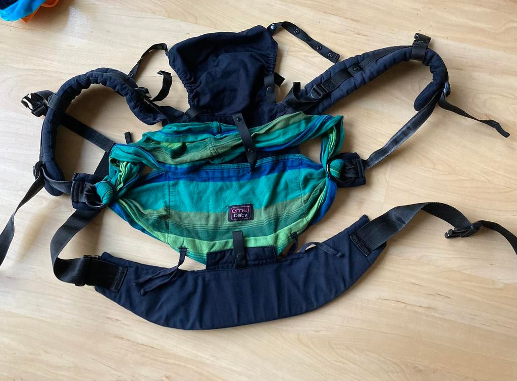 Emei babydrager, Overige merken, Buik of Rug, Ophalen of Verzenden, Zo goed als nieuw