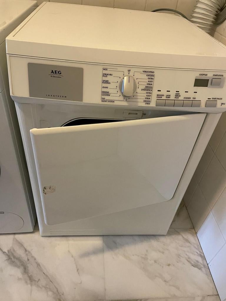 AEG Lavatherm 37850 luchtafvoerdroger, Ophalen, 6 tot 8 kg, Gebruikt, Luchtafvoer