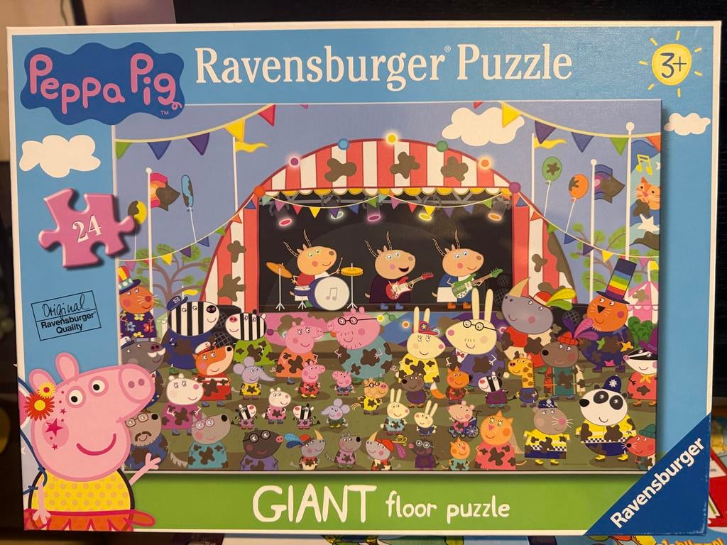 Peppa Pig Grote Vloerpuzzel 3+, Ophalen of Verzenden, 10 tot 50 stukjes, Zo goed als nieuw, 2 tot 4 jaar