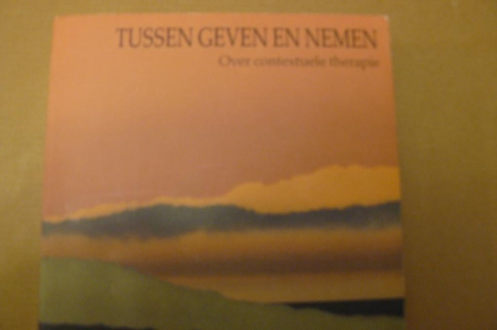 CONTEXTUELE THERAPIE / Ivan Boszormenyi - Nagy / GGZ / AMW, Boeken, Ophalen of Verzenden, Zo goed als nieuw