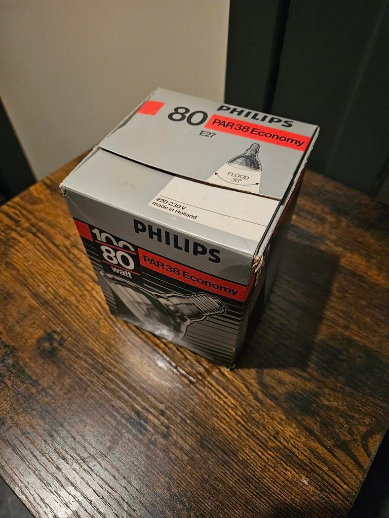 3 nieuwe Philips PAR38 Economy 80W Gloeilamp E27, Gloeilamp, Nieuw, Klassiek, 60 watt of meer