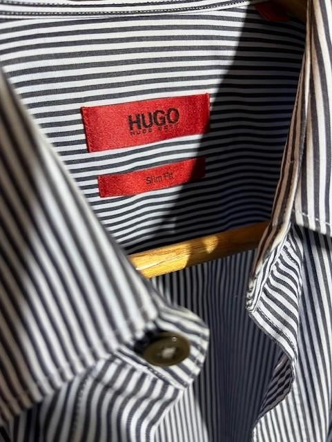 Overhemd Hugo Boss mt S (1), Halswijdte 38 (S) of kleiner, Zo goed als nieuw, Hugo boss, Verzenden