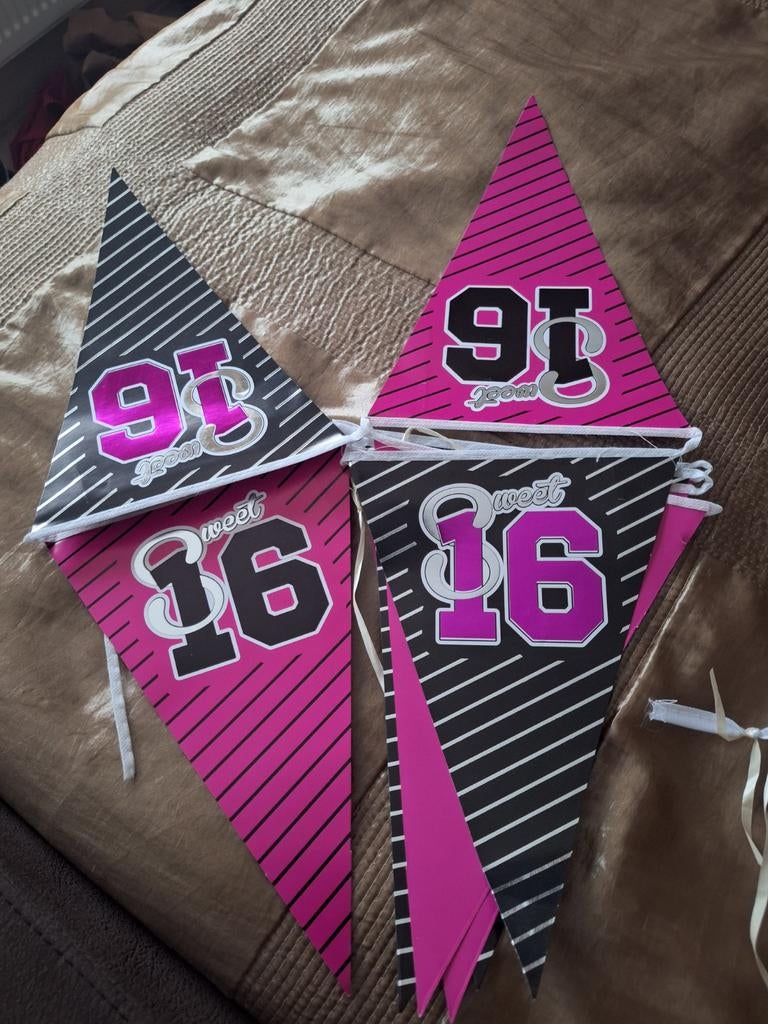 Sweet Sixteen Versiering, Hobby en Vrije tijd, Feestartikelen, Ophalen, Nieuw, Versiering, Verjaardag