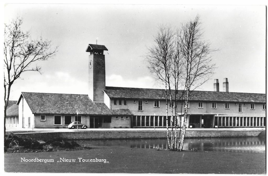 Noordbergum, "Nieuw Toutenburg" Opruimingskaart, Verzenden, 1940 tot 1960, Ongelopen, Friesland