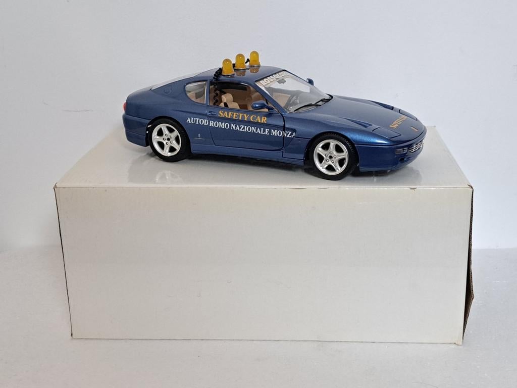 Ferrari 456 GT F1 Safety Car Monza 1995 1/18 zeer uniek, Ophalen of Verzenden, Zo goed als nieuw, Auto, Bburago