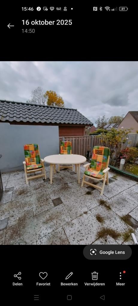 Mooi Tuinset te koop kussens zijn nieuw niet gebruikt drie, Ophalen, Nieuw