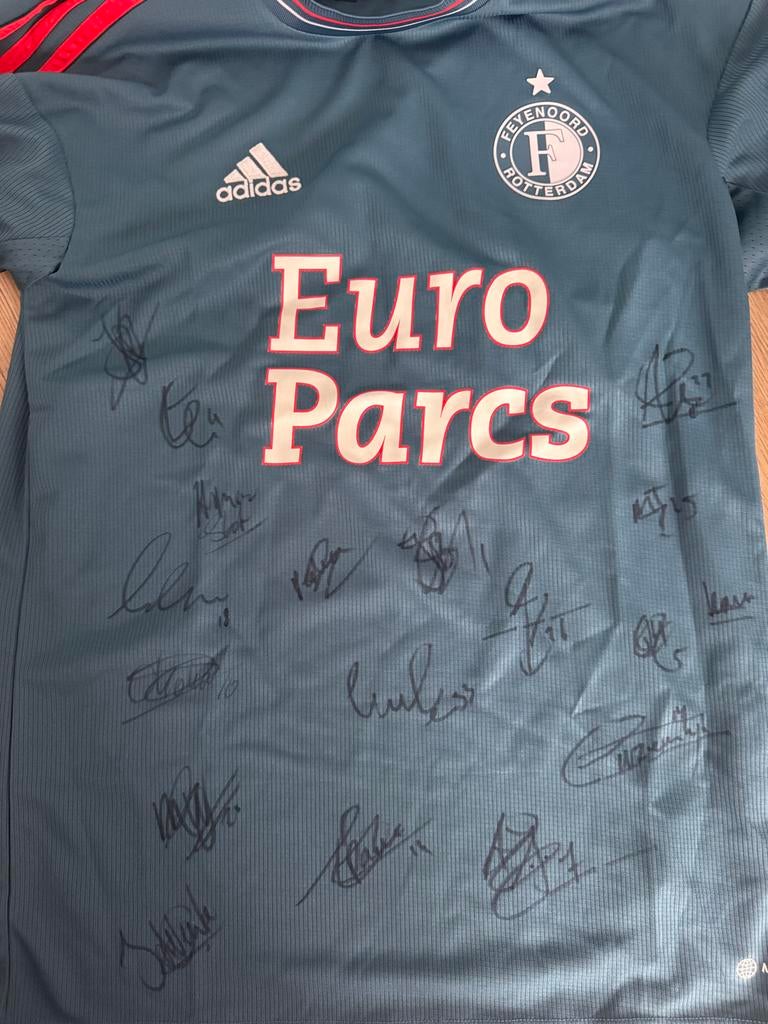 Feyenoord uitshirt 2022/2023 gesigneerd incl. Arne Slot, Verzenden, Nieuw, Feyenoord, Shirt