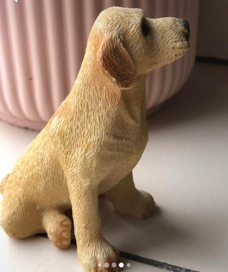 Hond Labrador Golden Retriever Beeldje Vintage, Ophalen of Verzenden, Zo goed als nieuw, Dier
