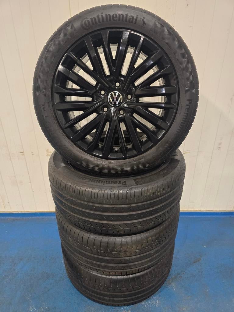 🌞Originele VW Palmerston velgen 18 inch T5 T6 T7 Conti, 18 inch, Gebruikt, 255 mm, Banden en Velgen