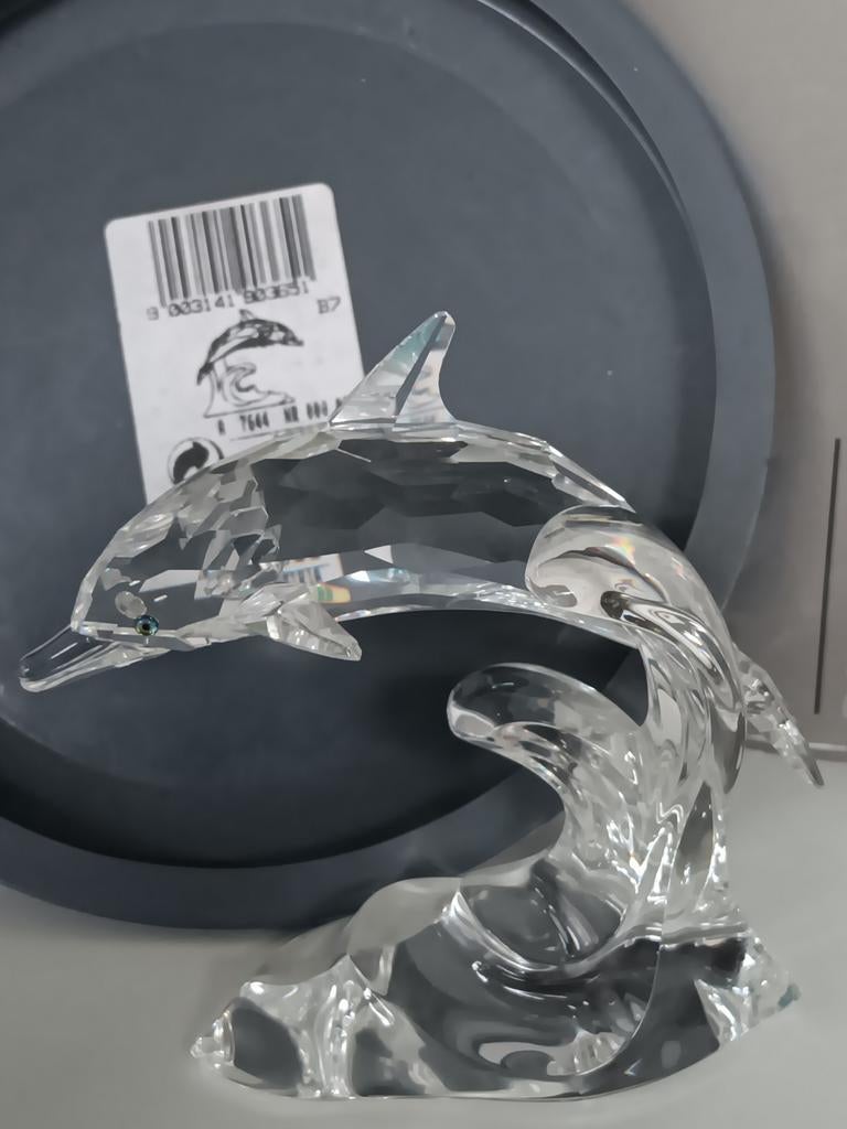 Swarovski dolfijn, Verzamelen, Swarovski, Ophalen of Verzenden, Zo goed als nieuw, Figuurtje